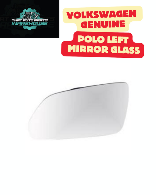 Volkswagen Polo Left Mirror Glass – Genuine VW 6R0857521H