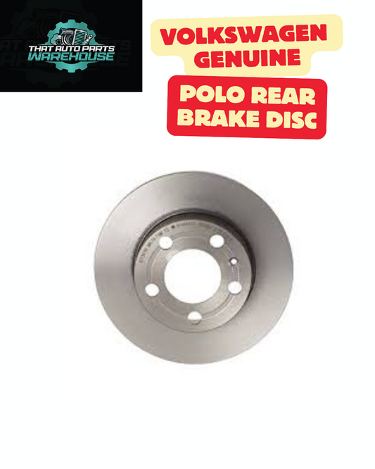 Volkswagen Polo Rear Brake Disc – Genuine VW 2Q0615601H