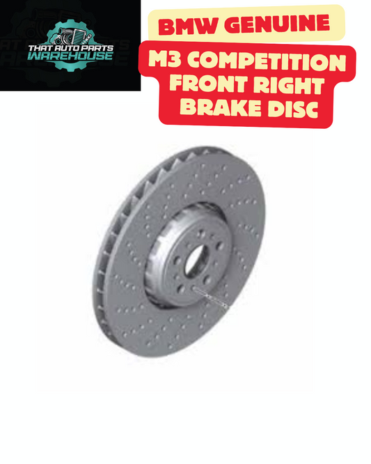 BMW G80 M3 / M3 Competition Front Right Brake Disc – Genuine BMW 34107889662