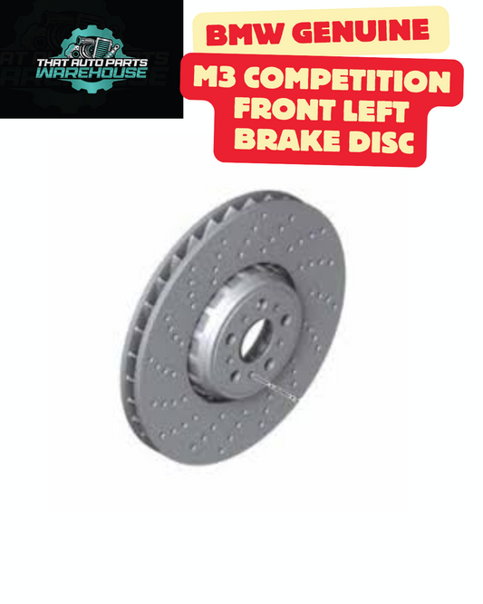 BMW G80 M3 / M3 Competition Front Left Brake Disc – Genuine BMW 34107889661