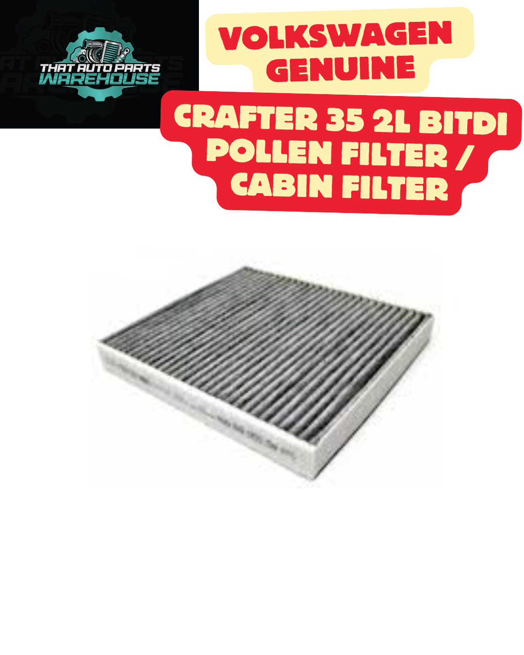Odour & Allergen Cabin Filter – Volkswagen [Various Models] – 5Q0819669