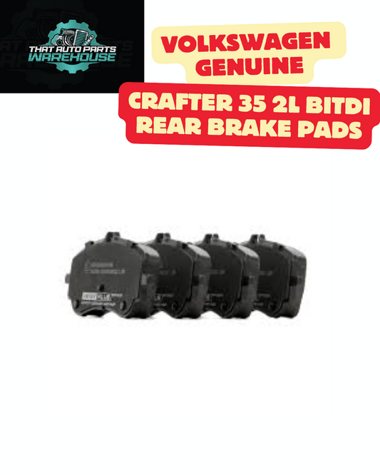 Rear Brake Pads – Volkswagen Crafter 35 Panel Van [2017–onwards] – 2H6698451A