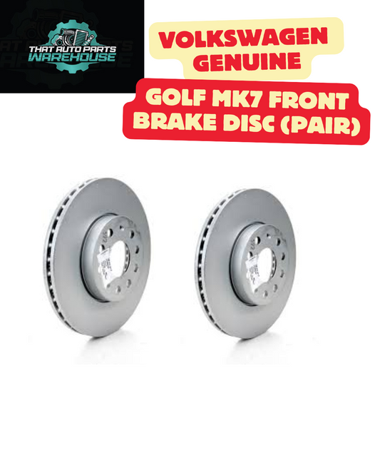 Volkswagen Genuine Golf MK7 (2013-2020) Front Brake Disc (Pair) P# 5Q0615301H