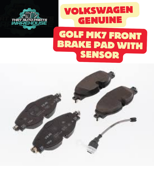 Volkswagen Genuine Golf MK7 (2013-2020) Front Brake Pads With Sensor P# 8V0698151S