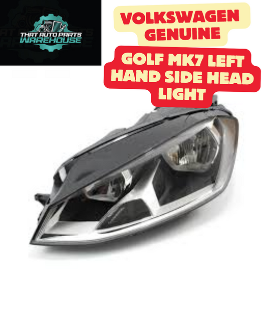 Volkswagen Genuine Golf MK7 (2013-2020) Left Hand Side Head Light (not LED or Xenon) P# 5G2941005E