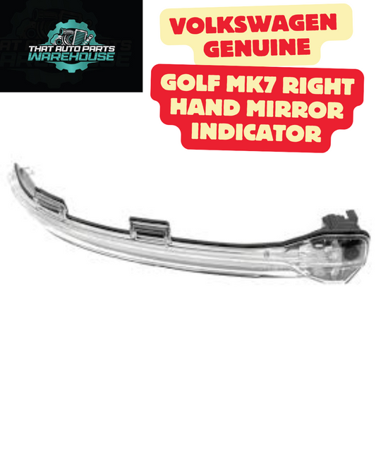 Genuine Volkswagen Right Hand Mirror Indicator P# 5G0949102B – Golf 2.0L + 1.4L TSI