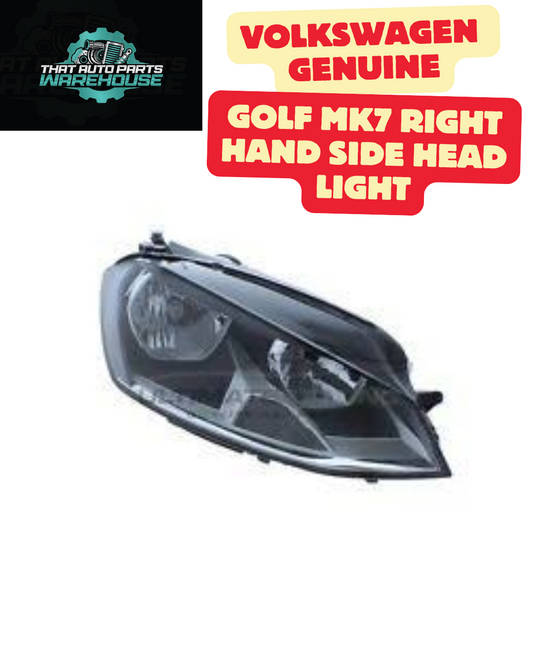 Volkswagen Genuine Golf MK7 (2013-2020) Right Hand Side Head Light (not LED or Xenon) P# 5G2941006E
